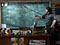 Jeremy Conway Design for School of Rock, Classroom Set, History of Rock, Chalkboard, Dewey teaches 